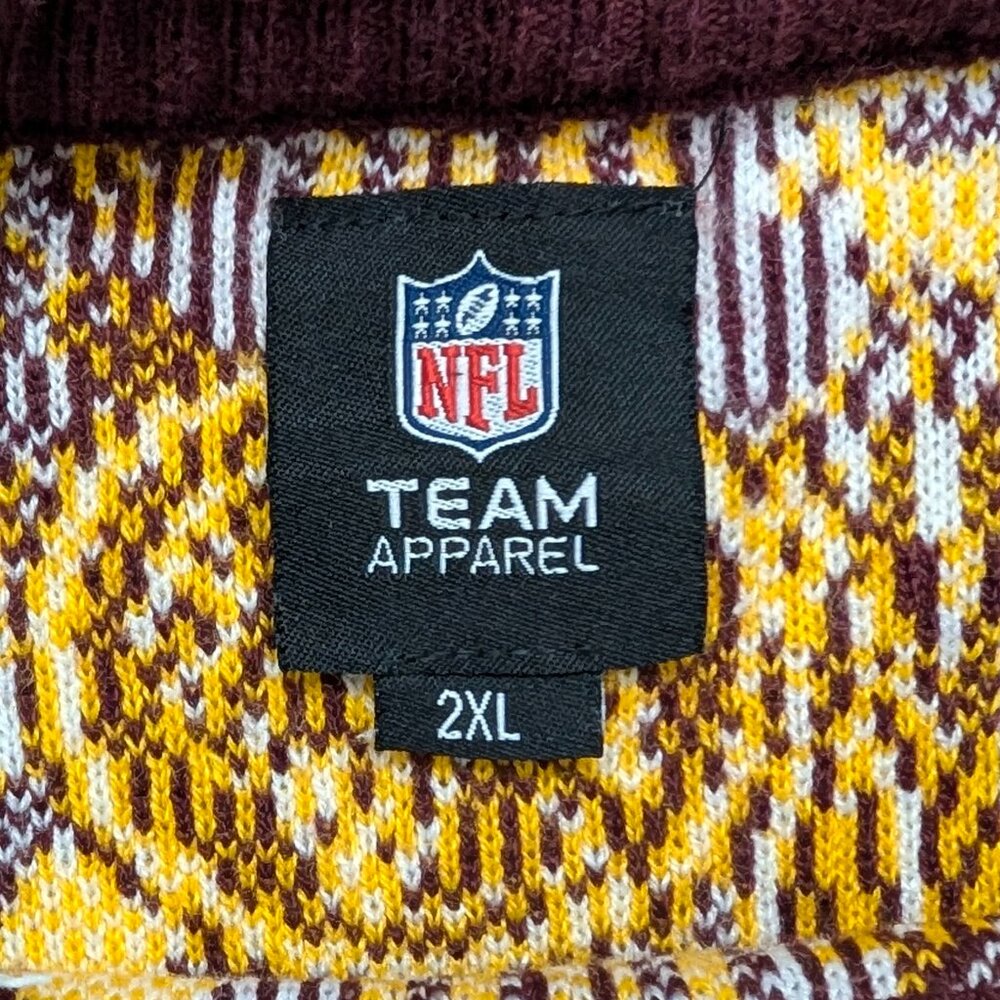 Washington Redskins Holiday Sweater Mens Size 2XL NFL Team Apparel NWOT - Picture 3 of 10